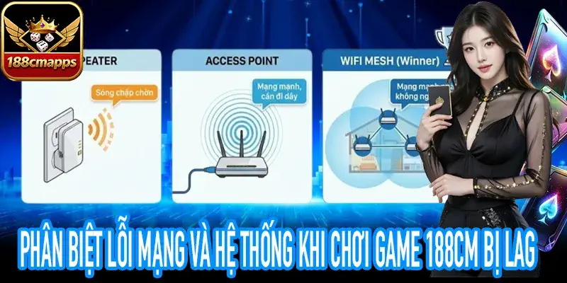 Cách nhận diện nguồn lỗi khi chơi game 188CM bị lag nhanh