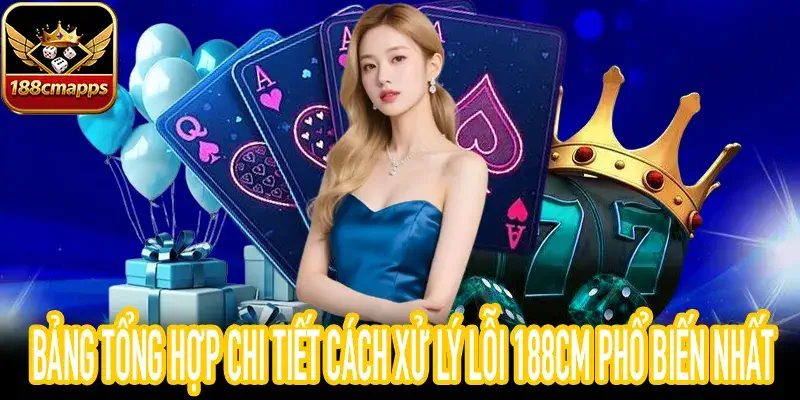 Hướng dẫn xử lý lỗi 188CM dựa trên hành vi người dùng thực tế