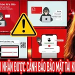 Hình ảnh minh họa cảnh báo bảo mật tài khoản trên điện thoại