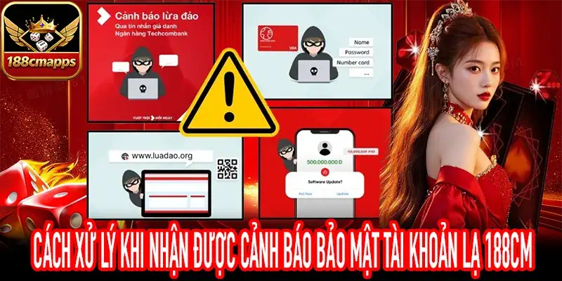 Hình ảnh minh họa cảnh báo bảo mật tài khoản trên điện thoại