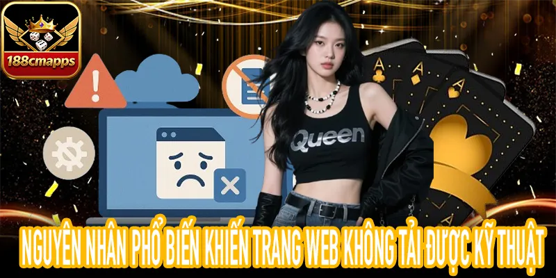Web không tải được do lỗi máy chủ 500 và lỗi mạng kết nối